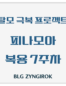 탈모 극복 프로젝트 | 내돈내산 | 피나모아 복용 7주차 관찰 후기 (두피사진 포함)