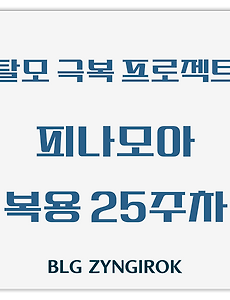 탈모 극복 프로젝트 | 피나모아 복용 25주차 관찰 후기 (두피사진 포함)