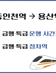 thumb-동인천역에서 출발하는 부평행, 용산행 급행/특급열차 시간표,정차역