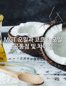 MCT 오일 vs 코코넛 오일 공통점 및 차이점 - 이 두 오일 건강 상 이점은?