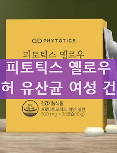 피토틱스 옐로우 질유래 유산균 효과 섭취 방법과 내돈내산 후기 썸네일