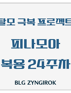 탈모 극복 프로젝트 | 피나모아 복용 24주차 관찰 후기 (두피사진 없음)