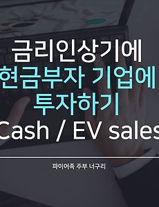 금리인상기에 현금부자 기업에 투자하기 (Cash / EV sales)