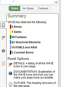 웹접근성 자동 평가 도구(wave.webaim.org) 썸네일