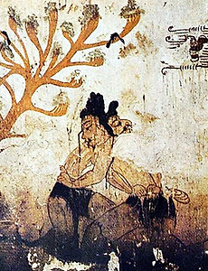 고구려 각저총(씨름무덤)과 장천 1호분 고분벽화 썸네일