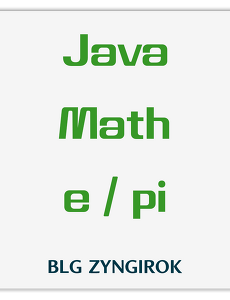 Java | Math 클래스에 정의된 원주율 pi와 자연로그 e 값 불러와 사용하는 방법