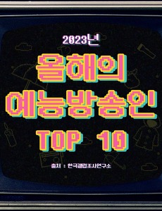 썸네일-2023년 올해를 빛낸 예능방송인 Top 10