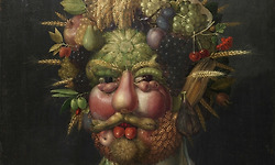 과일과 동식물을 이용한 주세페 아르침볼도(Giuseppe Arcimboldo)의 특이한 얼굴 그림