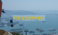 하동 금오산 정상을 케이블카 타고 오르다.