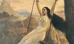 인도의 국부급 화가인 라자 라비 바르마(Raja Ravi Varma)의 작품