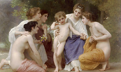 윌리엄 아돌프 부그로의 명화 'Admiration'의 굴욕 - 명화 속 아줌마들의 호기심