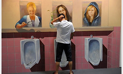 한중 수교 20주년 기념으로 중국 항주에서 열리고 있는 트릭아트 전시회