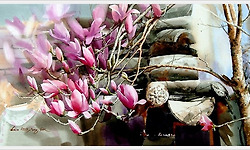 신종식 화백의 색 맑은 수채화 그림