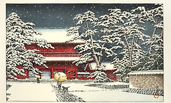 일본 목판화 거장 가와세 하스이(川瀬 巴水)의 작품들