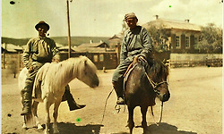 사진작가가 찍은 1913년대의 몽골 수도였던 우르가와 그곳 사람들