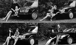 아이와 부인을 차 앞에 세워놓고 일년에 한장씩 찍은 사진 - 뉴욕의 사진작가 해리 윌크스(Harry Wilks)