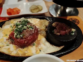 [폐업] 뜨거운 돌판 위에 바로 구워 먹는, 신논현 《후쿠오카 함바그》
