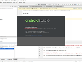 android studio update incompatible