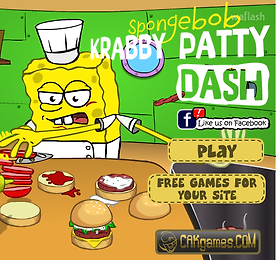 스폰지밥 햄버거 가게 (Spongebob Krabby Patty Dash)