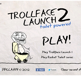 트롤페이스 런치 2 (Trollface Launch 2 - Toilet Powered)