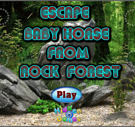 돌숲속의 아기 말 탈출 (HiddenOGames - Escape Baby Horse From Rock Forest)