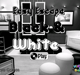 이지 이스케이프 블랙 앤 화이트 (HiddenOGames Easy Escape Black & White)