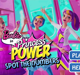 숨은숫자찾기 - 바비의 프린세스 파워 (Barbie in Princess Power Spot the Numbers)