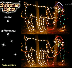 틀린그림찾기 - 크리스마스 라이트 (Christmas Lights)