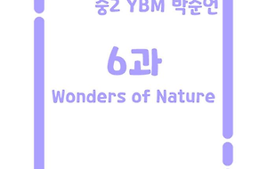 썸네일-[영어내신] 중2 YBM 박준언 6과 정리본 Wonders of Nature