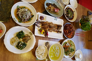 가족나들이 맛집 김현욱의 굿모닝 쌈밥정식 맛집