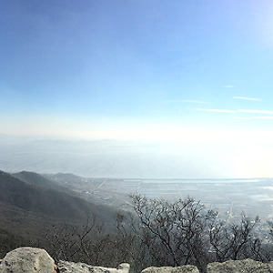 강화도 마니산에서 바라본 서해..