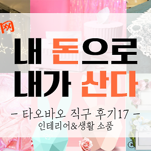 [내돈내산] 타오바오 직구 후기 17탄 - 인테리어 소품