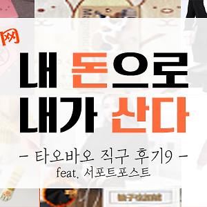 [내돈내산] 타오바오 직구 후기 9탄 (feat.서포트포스트)