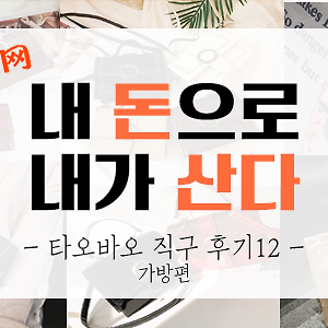 [내돈내산] 타오바오 직구 후기 12탄 (가방편)