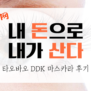 [내돈내산] 타오바오발 DDK 마스카라 후기/신비귀신마스카라