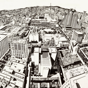 Study for Looking at 1998 San Francisco from the Top of 1925