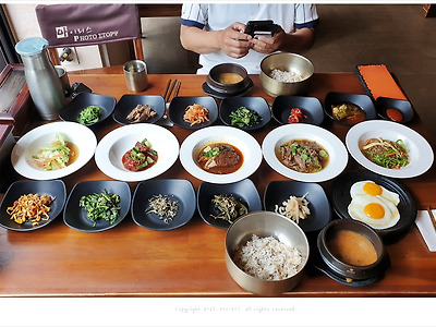 양평 남양주 보리밥 전문점 시골밥상, 정갈한 한상차림