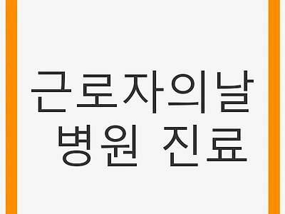 근로자의날 병원 진료 - 편리한 진료 일정 안내