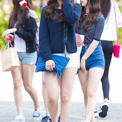 150904 뮤직뱅크 출근길 신비, 은하, 예린