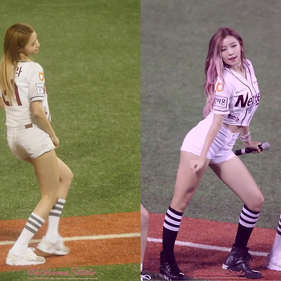 150812 목동구장 넥센 vs NC 시구공연 헬로비너스 앨리스 나라 유영 직캠