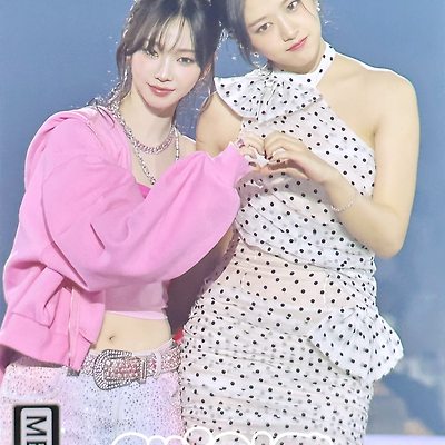 리허설하는 아이브 안유진 & 에스파 카리나