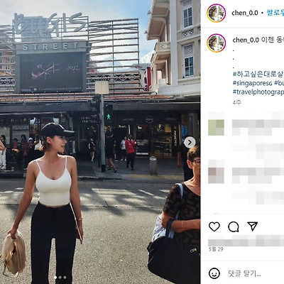 레이싱모델 신채은 비키니 모노키니 글래머 몸매 사진 셀카 촬영 인스타
