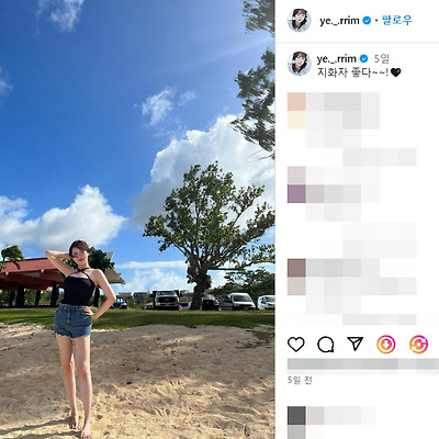 이예림 결혼 비키니 수영복 몸매 여행 사진 셀카 나이 키 동탄 미시룩 나무위키 인스타그램