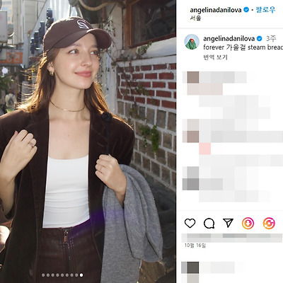 안젤리나 다닐로바 비키니 수영복 몸매 실물 근황 화보 미녀 연예인 결혼 나무위키 인스타그램