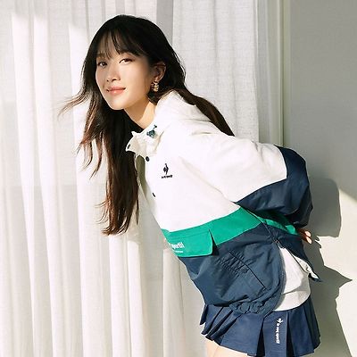 배우 문가영 'Le coq sportif (르꼬끄 스포르티브)' Chevron Jacket 화보