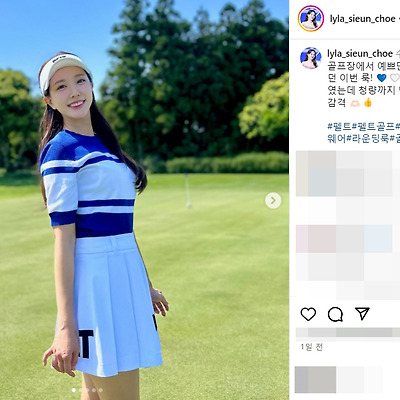 최시은 아나운서 게임캐스터 방송인 골프 라운딩룩 몸매 다리 인스타