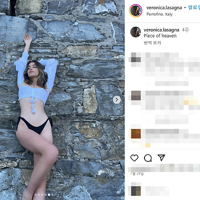 미스이탈리아 베로니카 라사그나 비키니 슬렌더 몸매 미녀 사진 키 셀카 노출 인스타그램