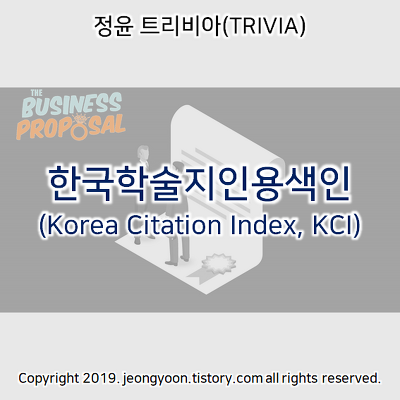 한국학술지인용색인(Korea Citation Index, KCI)