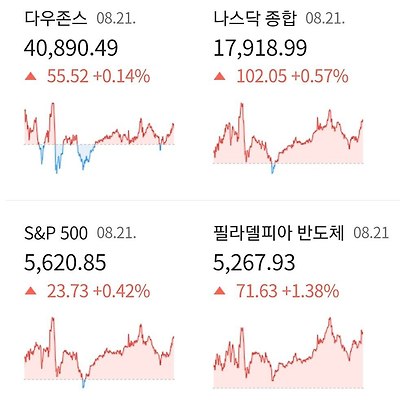 🇺🇸 美증시 Summary(8월 21일)