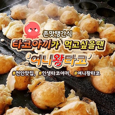 천안 타코야끼 '여니왕타코' 리얼 존맛탱 인정